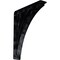 Ekena Millwork Nevio Wrought Iron Bracket, (Triple center brace), Antiqued Pewter 2"W x 10"D x 12"H BKTM02X10X12TNEAPW - alternate 1